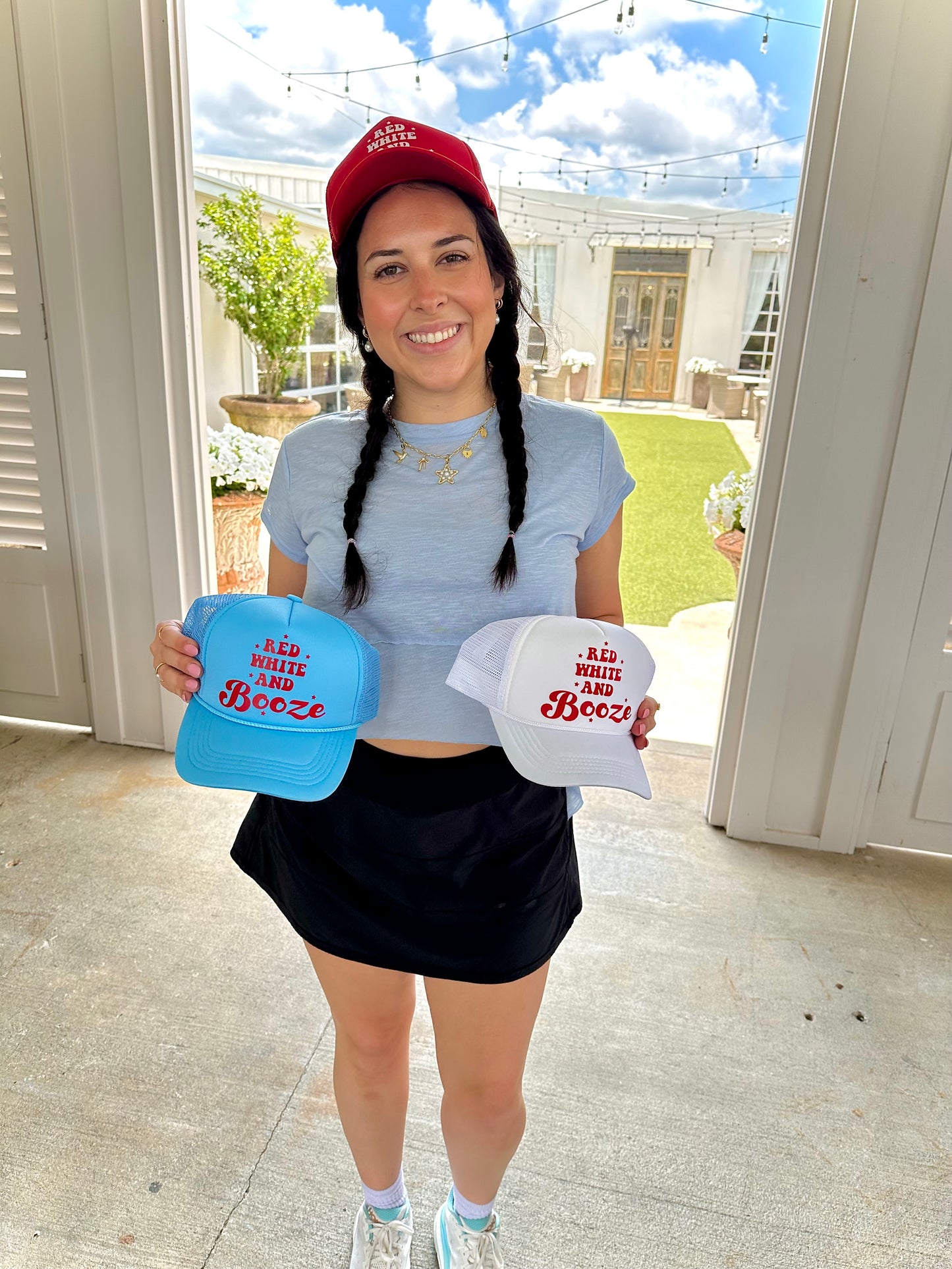 Red, White, and Booze Trucker Hat