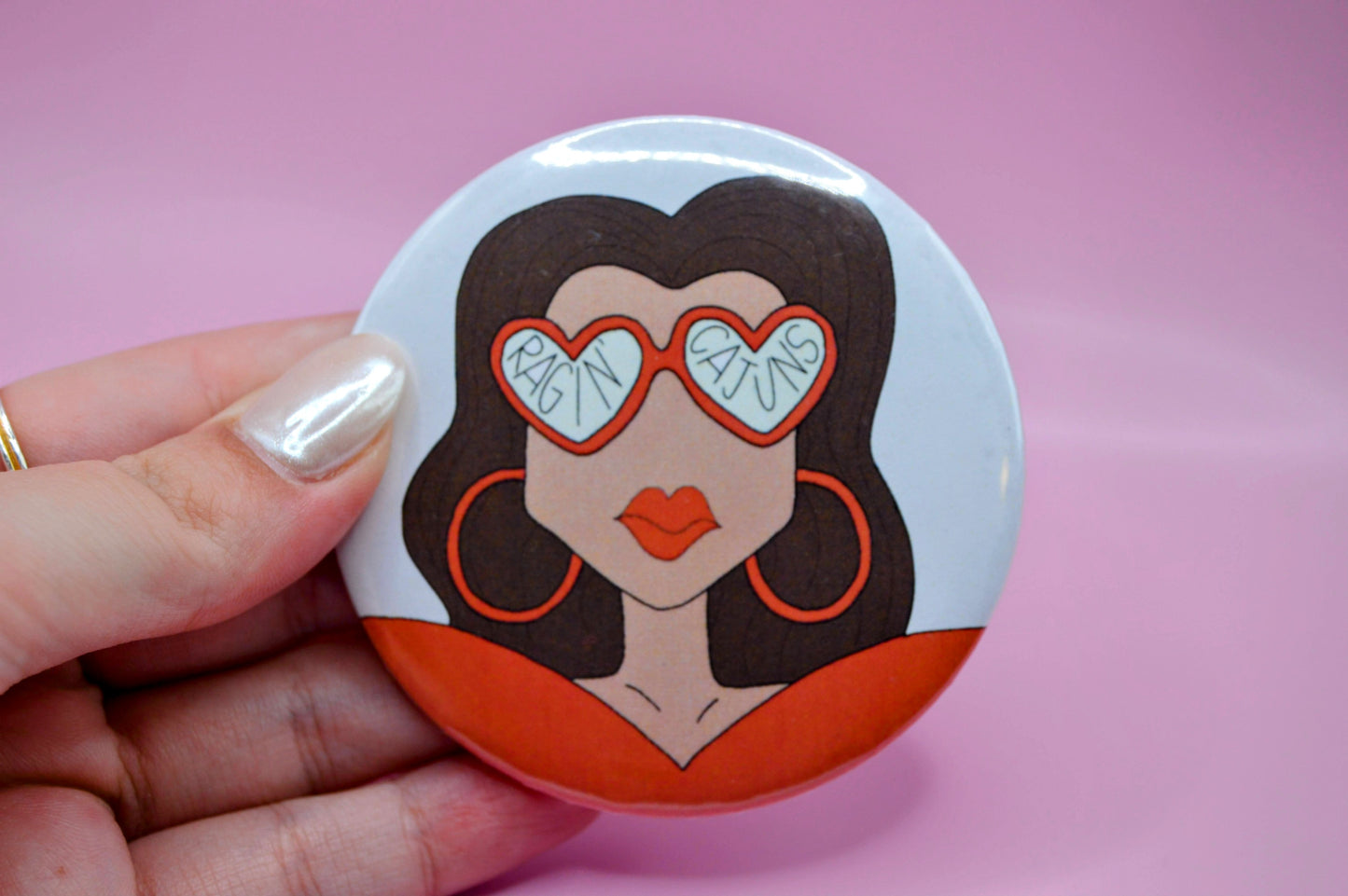 Ragin’ Cajun Gal Button