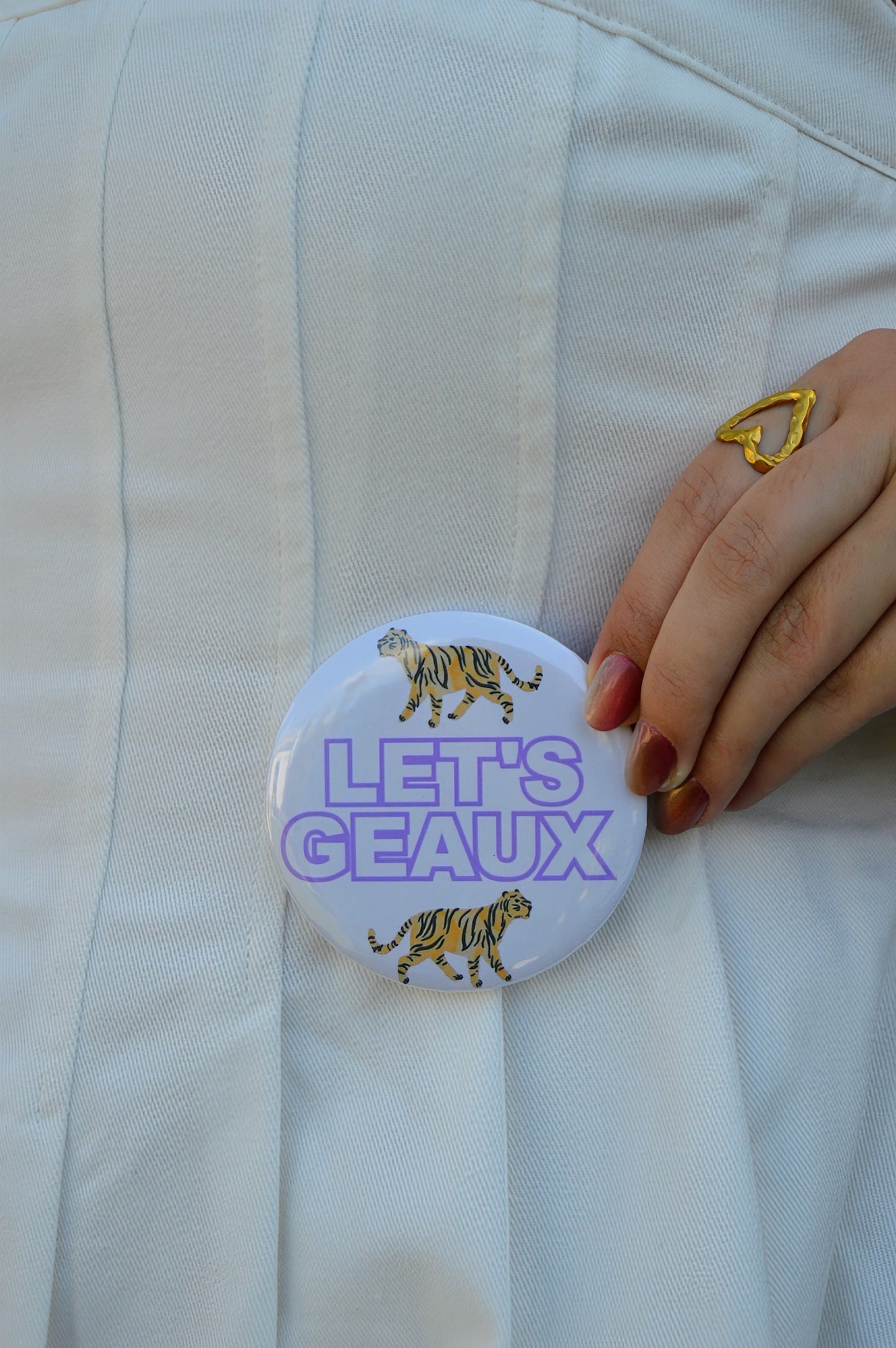 Let’s Geaux Button