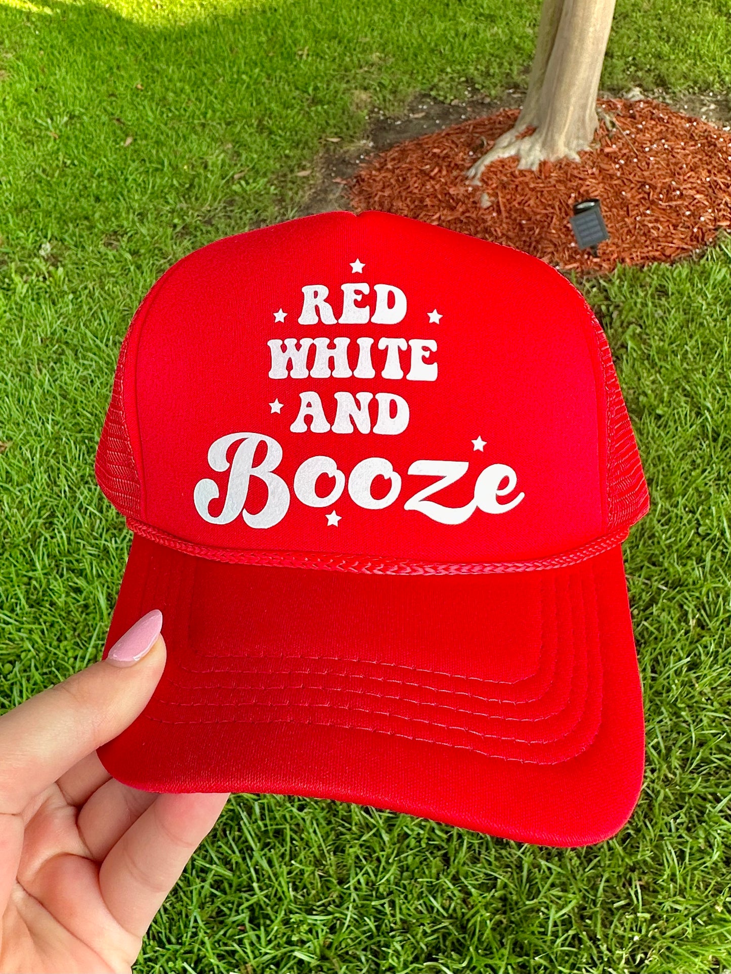 Red, White, and Booze Trucker Hat
