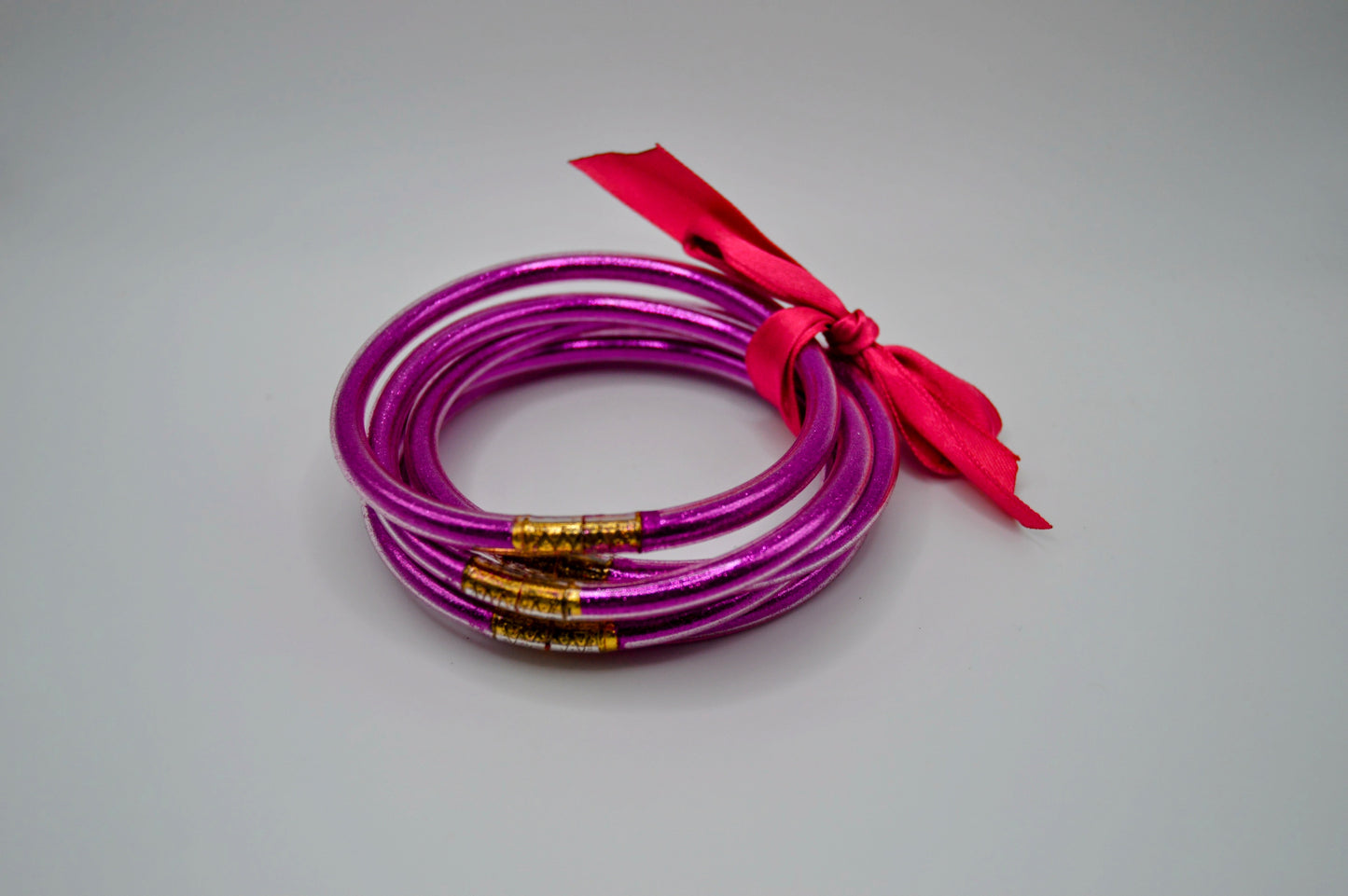 Pink Glitter Bangles