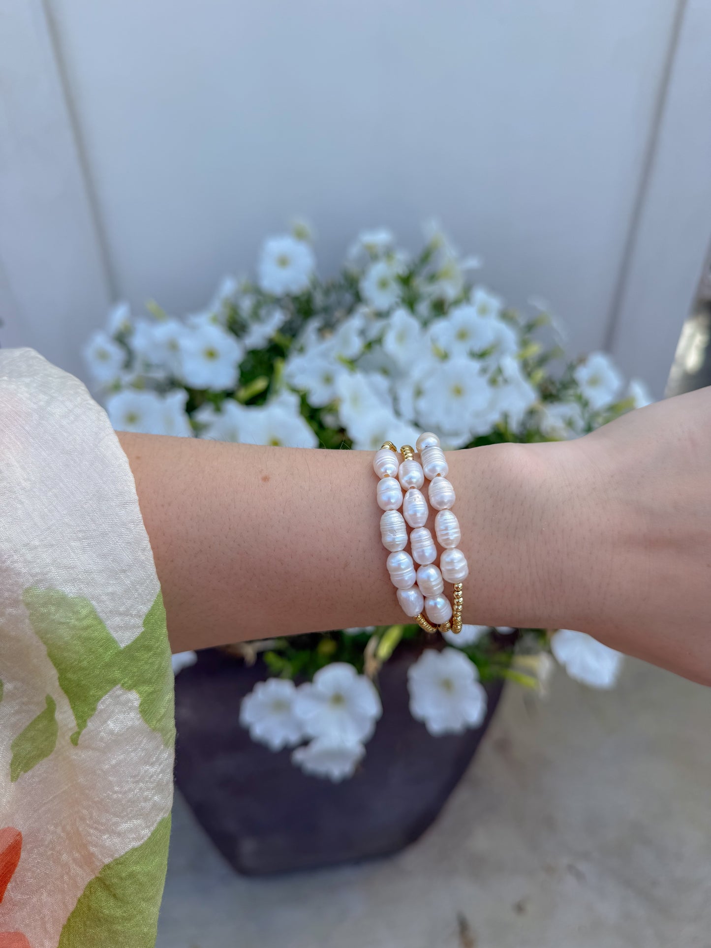Pearl Cluster Bracelet