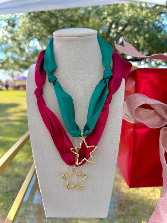 Merry Star Scarf Necklace