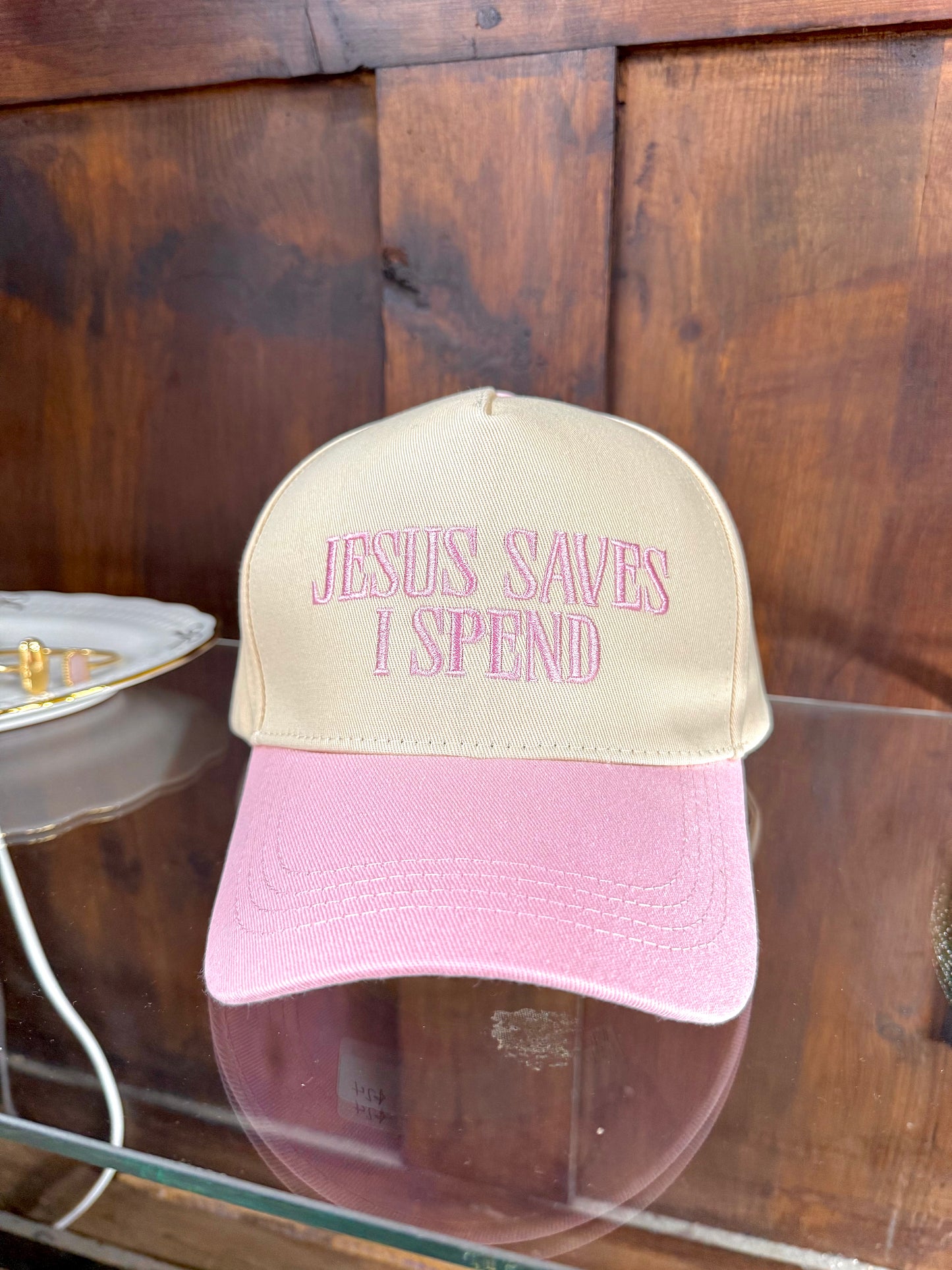 Jesus Saves Embroidered Trucker Hat